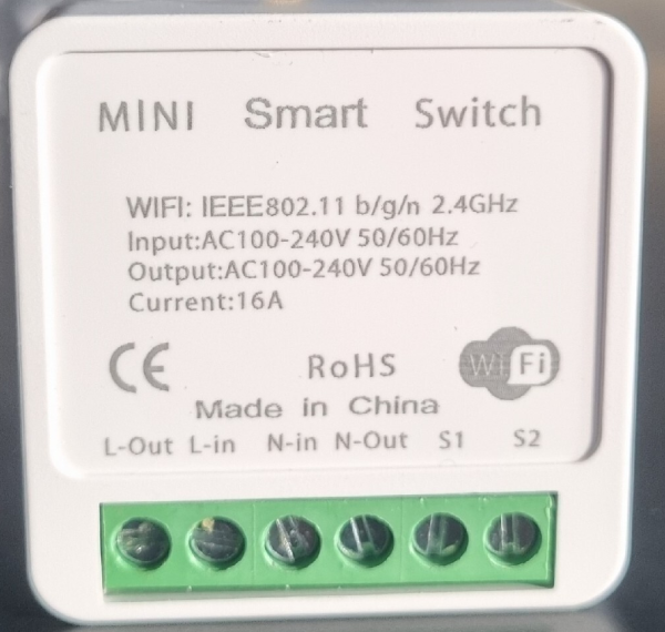 miniSmartSwitchWiFi TUYA Mini Smart Switch WiFi (5szt. BULK)